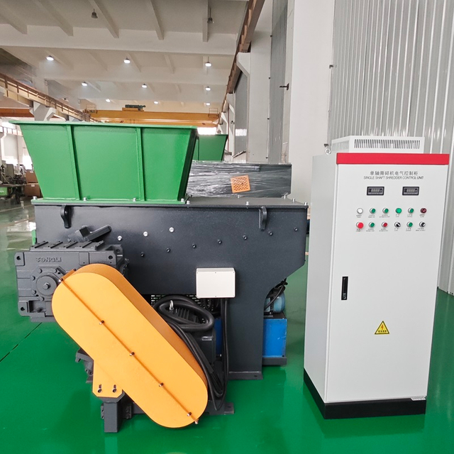Single Shaft Plastic Shredder And Crushing Machine